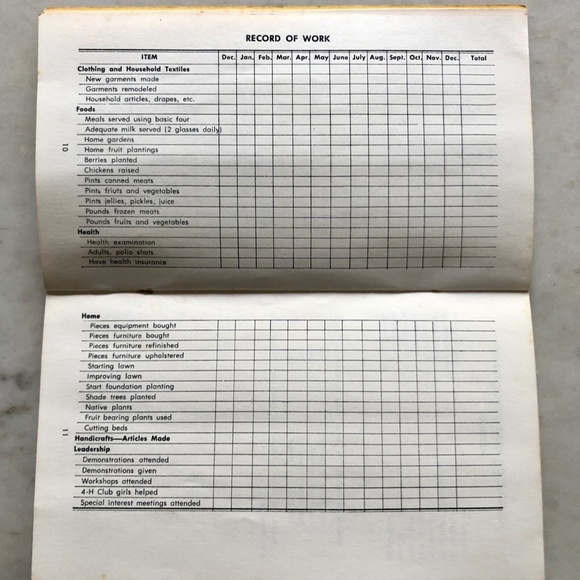 Vintage 1959 MARION COUNTY HOME DEMONSTRATION CLUBS Booklet - Picture 6 of 8